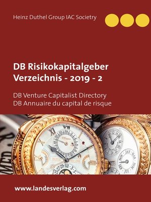 cover image of DB Risikokapitalgeber Verzeichnis --2019 --2